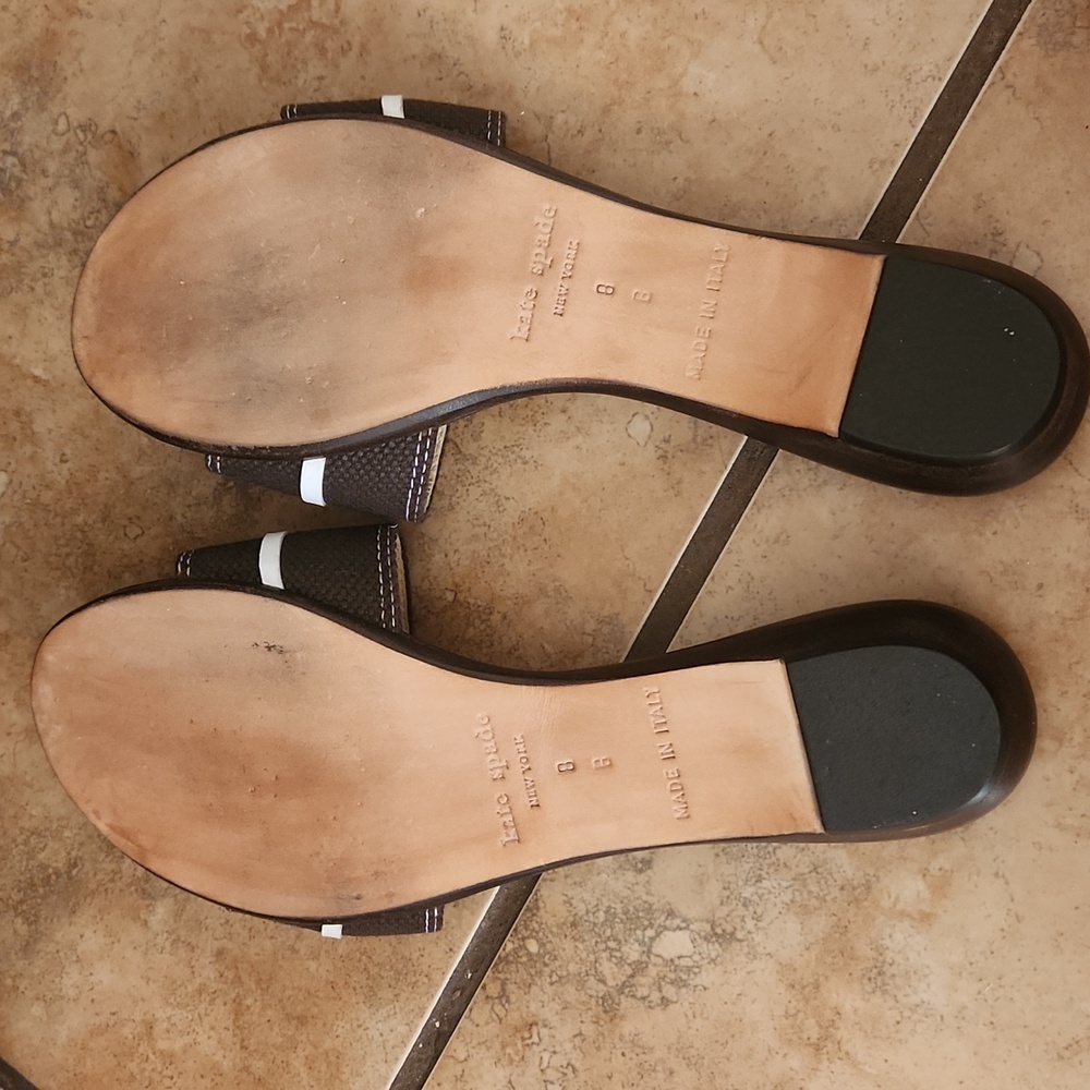 Kate Spade Toby Brown Button Women's Sandals - Picture 5 of 6